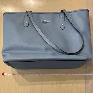 Coach Tote, blue, EUC